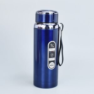 1000ml stainless steel thermos bottle vacuum insulated leakproof water bottle for travel gym office | black